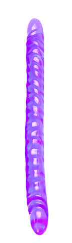 Translucence Slim Jim Duo Double Dong 17.5 Inch Purple
