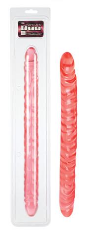 Translucence Slim Jim Duo Double Dong 17.5 Inch Pink