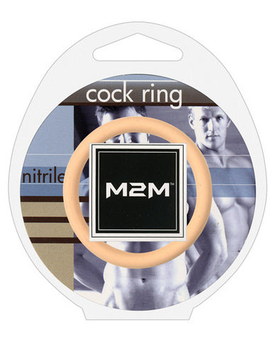M2 M Nitrile Cock Ring 1.75" Nude