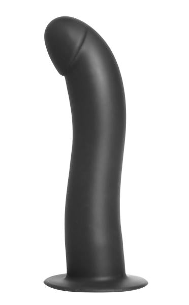 Onyx Vibrating Silicone G Spot Dildo Black