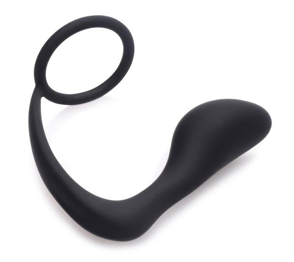 Explorer Ii Prostate Stimulator & Cock Ring Black