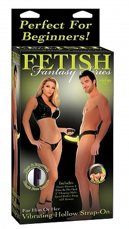 Fetish Fantasy Vibrating Hollow Strap On Glow In The Dark