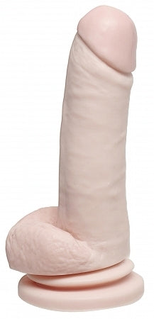 Basix Rubber 8 Inches Dong Suction Cup Beige