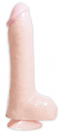Basix 8 Inches Beige Suction Cup Dong