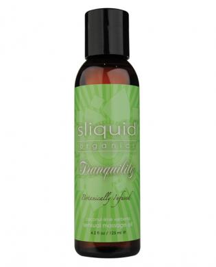 New Sliquid Organics Tranquility Massage Oil 4.2 Oz