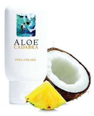 Aloe Cadabra Organic Lubricant Pina Colada 2.5 Oz Bottle
