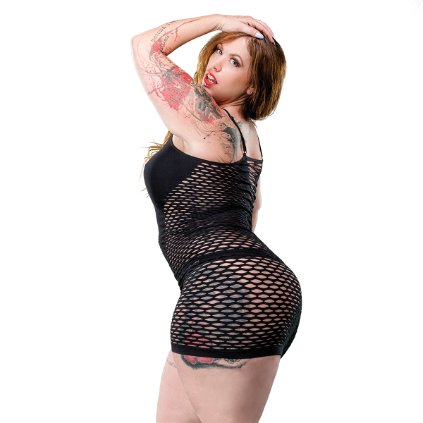 Naughty Girl Deep V Neck Dress Black Q/S