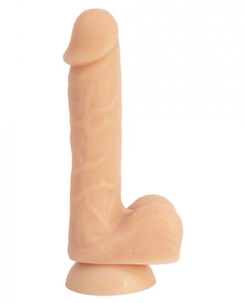 Addiction David 8 Inches Bendable Beige Silicone Dong