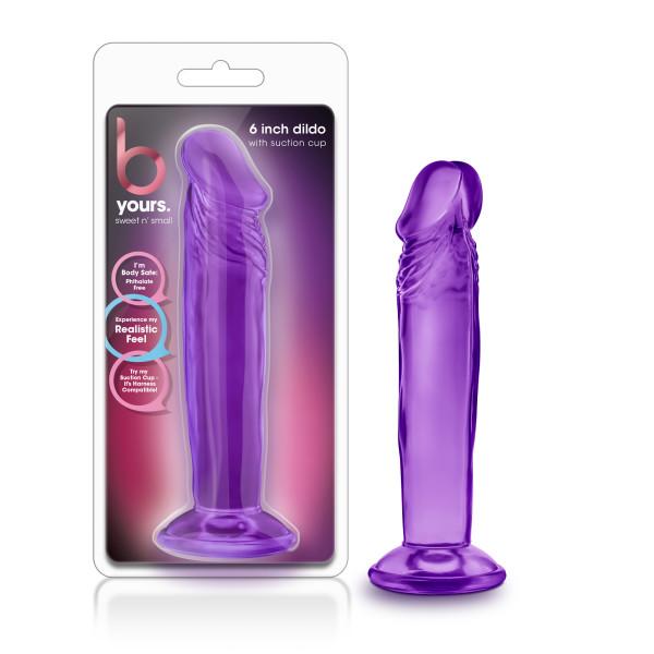 B Yours Sweet N Small 6 Inches Dildo With Suction Cup Purple