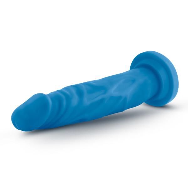 Neo 7.5 Inches Dual Density Cock Neon Blue