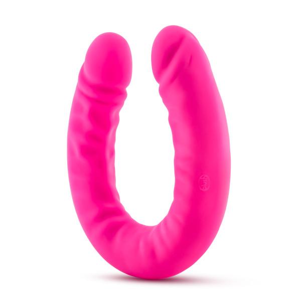 Ruse 18 Inches Silicone Slim Double Dong Hot Pink