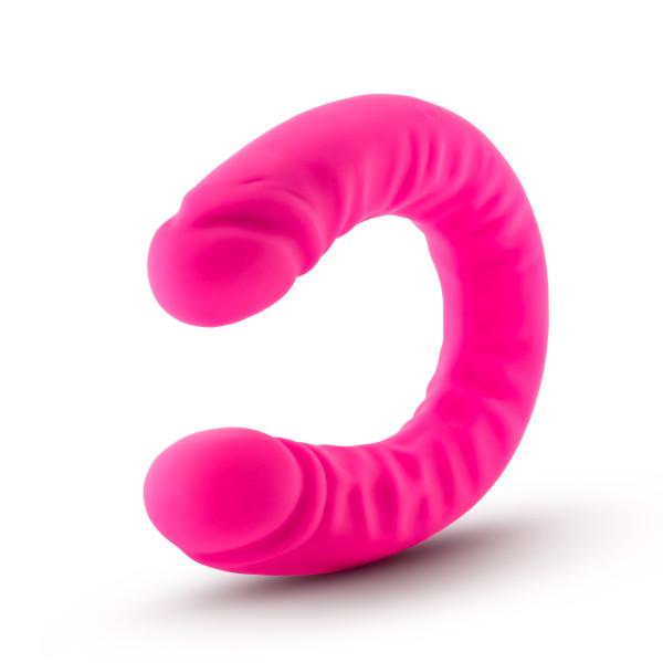 Ruse 18 Inches Silicone Slim Double Dong Hot Pink