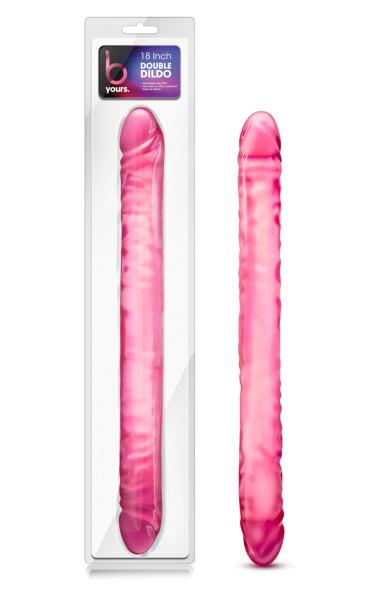 B Yours 18 Inches Double Dildo Pink