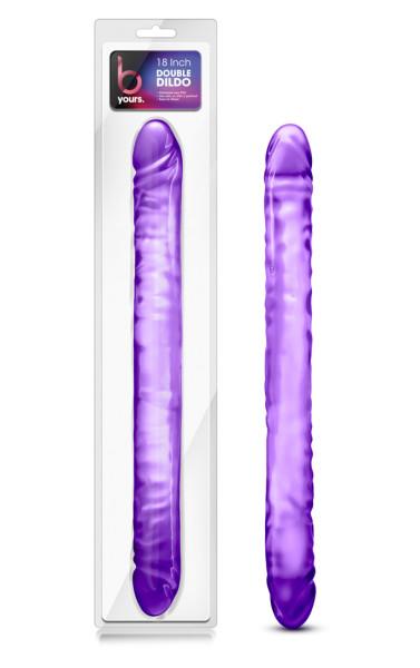 B Yours 18 Inches Double Dildo Purple