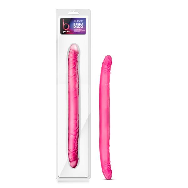 B Yours 16 Inches Double Dildo Pink