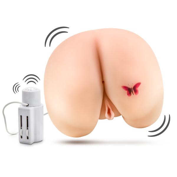 5 X Vibrating Rear Moaning Ecstasy Masturbator Beige