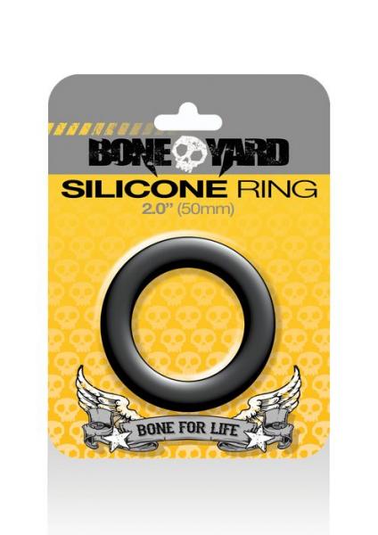 Boneyard Silicone Cock Ring 2 Inches Black