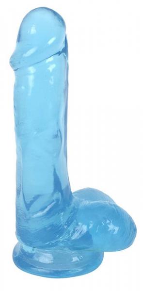Lollicock 6 Inches Slim Stick Dildo Balls Blue Berry Ice