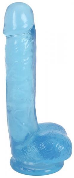 Lollicock 7 Inches Slim Stick With Balls Berry Ice Blue