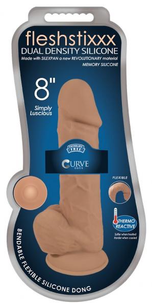 Silexpan Hypoallergenic Silicone Dildo With Balls 8 Inch