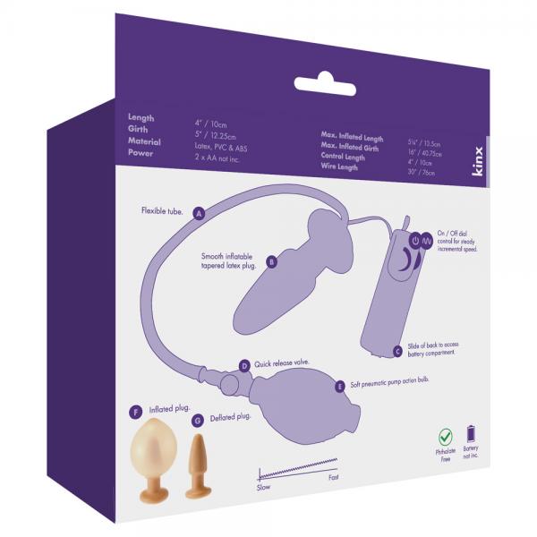 Zeppelin Vibe Inflatable Butt Plug Beige Kinx