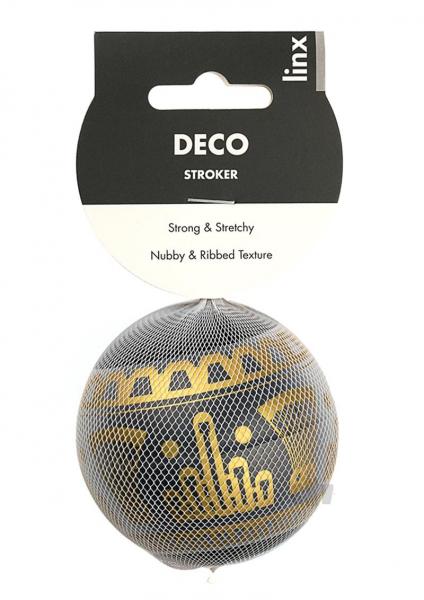 Linx Deco Stroker Ball Clear/Black Os