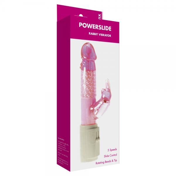 Powerslide Rabbit Vibrator Pink Minx
