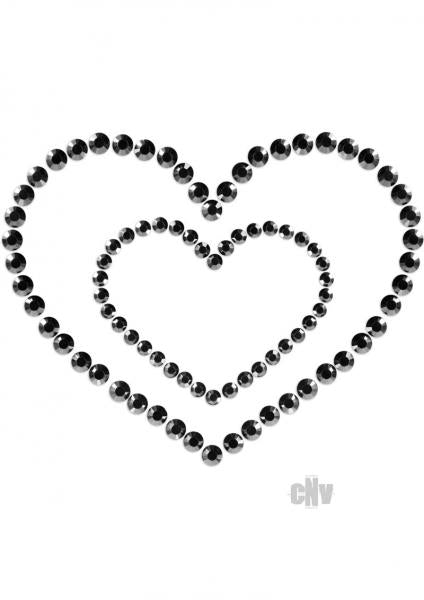 Mimi Heart Black Pasties