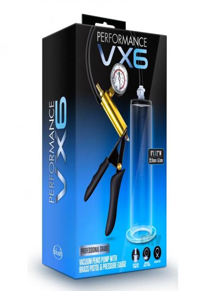 Performance Vx6 Penis Pump Pistol & Gauge Clear