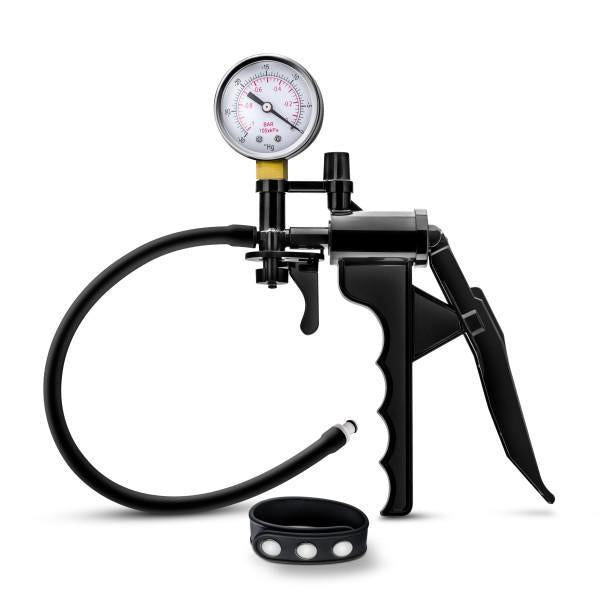 Performance Gauge Pump Pistol With Silicone Tubing & Silicone Cock Strap Black