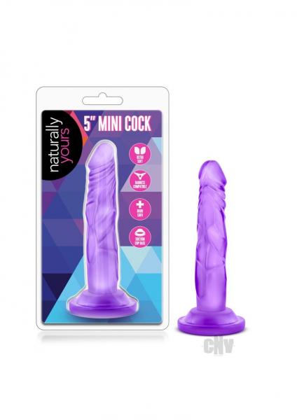 Naturally Yours 5 Inches Mini Cock Purple Dildo