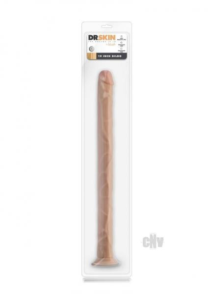 Dr Skin Dildo W/Suction 19 Beige