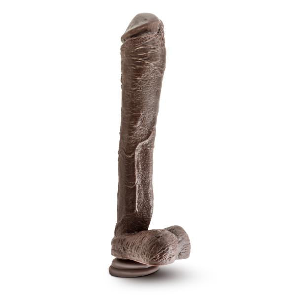 Mr Ed 13 Inches Dildo With Suction Cup Chocolate Brown