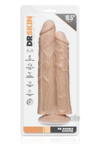 Dr Skin Dr Double Stuffed Double Dildo Beige