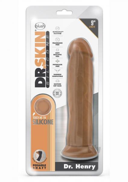 Dr Skin Silic Dr Henry 9 Dildo Mocha