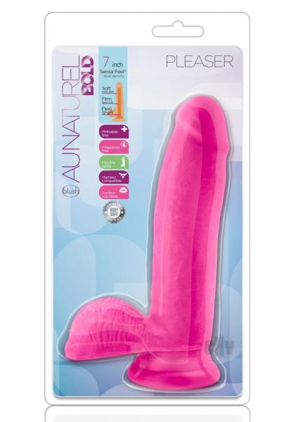 Au Naturel Bold Pleaser 7 Inches Dildo Pink