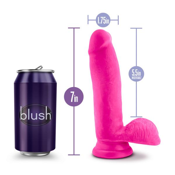 Au Naturel Bold Pleaser 7 Inches Dildo Pink