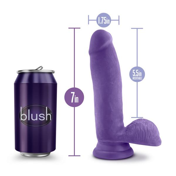 Au Naturel Bold Pleaser 7 Inches Dildo Purple