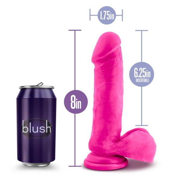 Au Naturel Bold Hero 8 Inches Dildo Pink