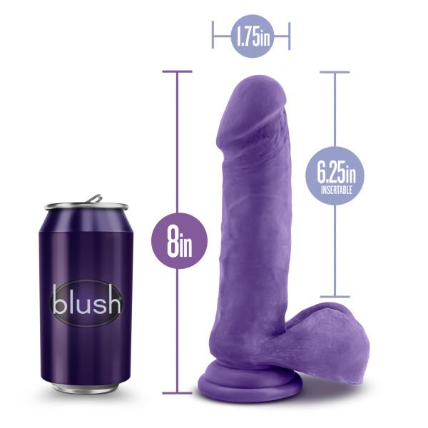 Au Naturel Bold Hero 8 Inches Dildo Purple