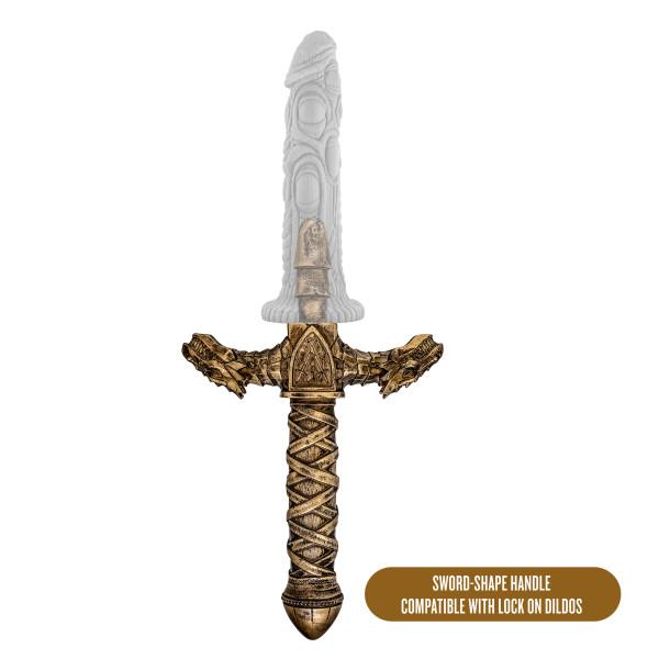 The Realm Drago Lock On Dragon Sword Handle Bronze