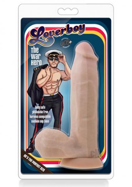 The War Hero 8 Inches Realistic Cock Dildo Beige