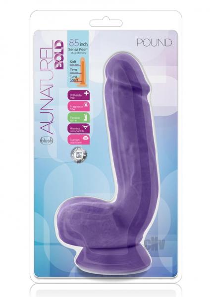 Au Naturel Bold Pound 8.5 Inches Dildo Purple