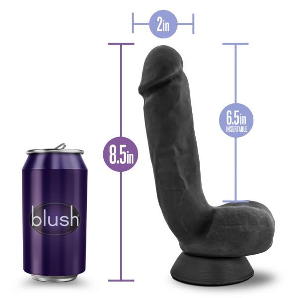 Au Naturel Bold Pound 8.5 Inches Dildo Black