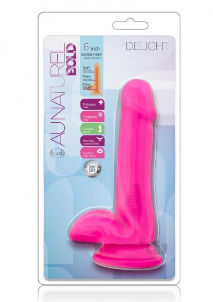 Au Naturel Bold Delight 6 Inches Dildo Pink