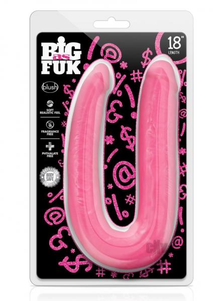 Big As Fuk 18 Inches Double Head Cock Pink