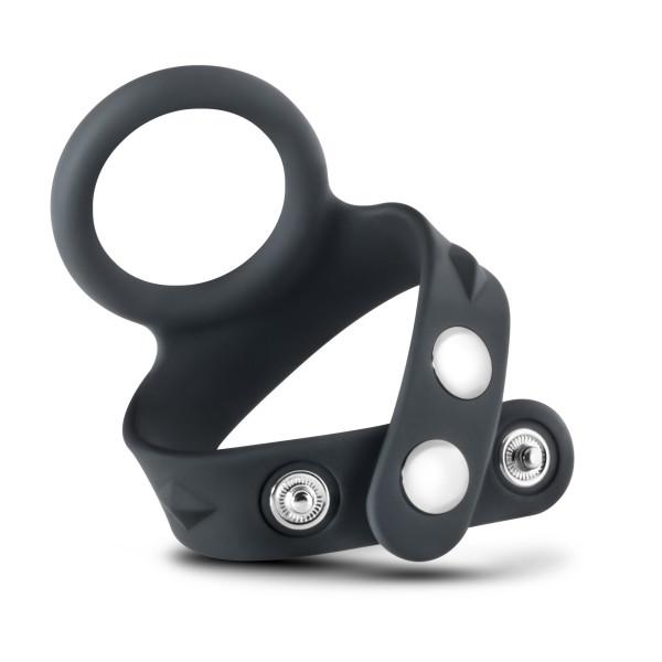 Performance Vs7 Silicone Cock & Ball Strap Large Black