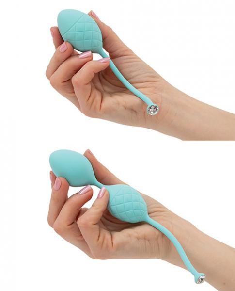 Pillow Talk Frisky Pleasure Balls Teal Green