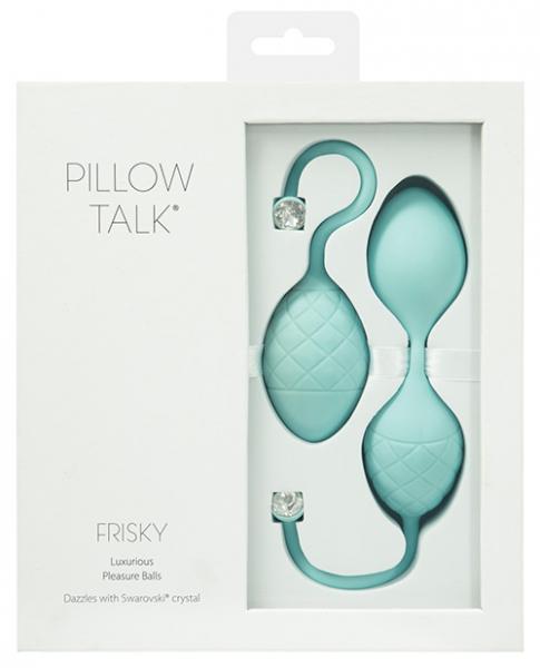 Pillow Talk Frisky Pleasure Balls Teal Green