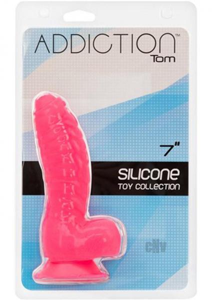 Addiction Tom 7 Inches Dildo Hot Pink